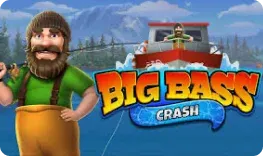 Big Bass Crash slot at Fortune Clock Casino